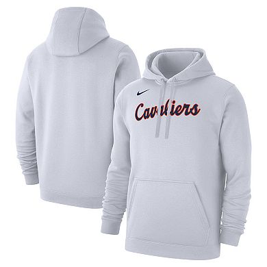 Men's Nike White Virginia Cavaliers Logo Club Fleece Pullover Hoodie
