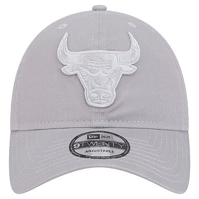 Men's New Era Gray Chicago Bulls Tonal 9TWENTY Adjustable Hat
