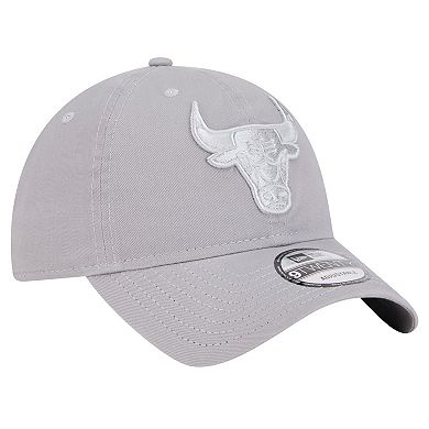 Men's New Era Gray Chicago Bulls Tonal 9TWENTY Adjustable Hat