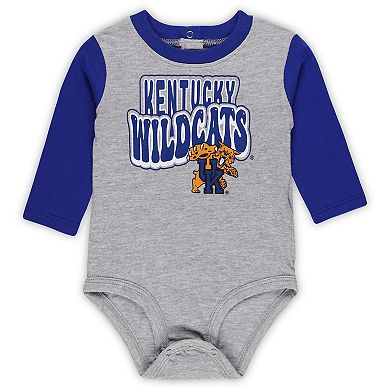 Newborn & Infant Kentucky Wildcats Double Up Long Sleeve Bodysuit & Pant Set