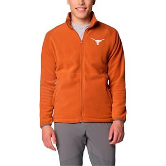 Men's Columbia Burnt Orange Texas Longhorns Big & Tall Flanker�� IV Fleece Raglan Full-Zip Jacket