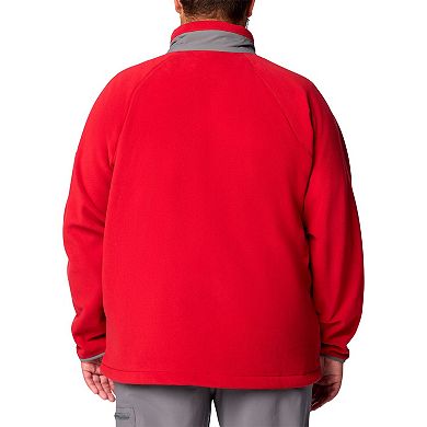 Men's Columbia Crimson Alabama Crimson Tide Big & Tall Flanker�� IV Fleece Raglan Full-Zip Jacket