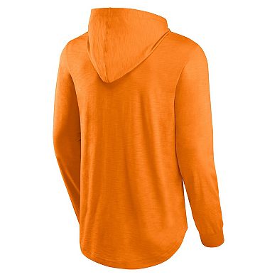 Men's Fanatics Orange Tampa Bay Buccaneers Front Runner Long Sleeve Hooded T-Shirt