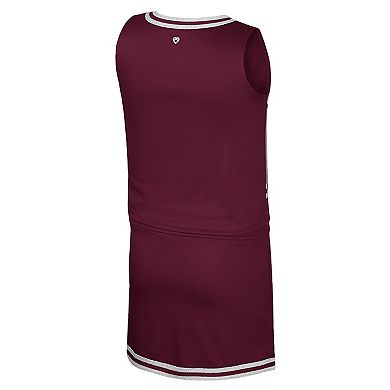 Girls Youth Colosseum Maroon Virginia Tech Hokies Cheerleader Top & Skirt Set
