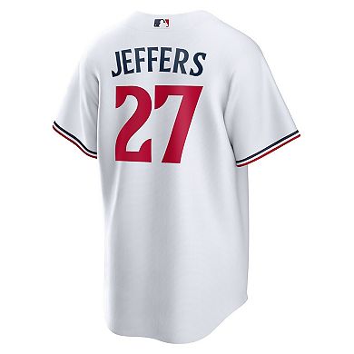 Men's Nike Ryan Jeffers White Minnesota Twins Home Replica Player Jersey