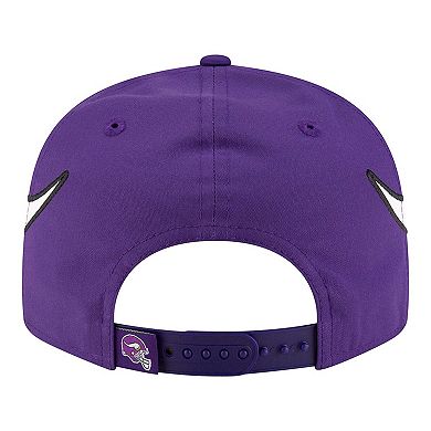 Men's New Era Purple Minnesota Vikings Helmet 9FIFTY Snapback Hat
