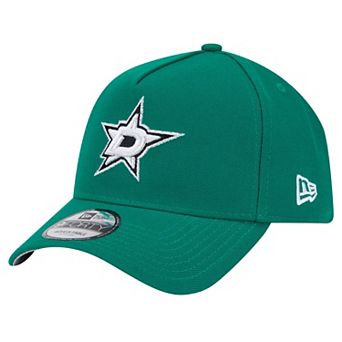 Men's New Era Kelly Green Dallas Stars Core A-Frame 9FORTY Adjustable Hat