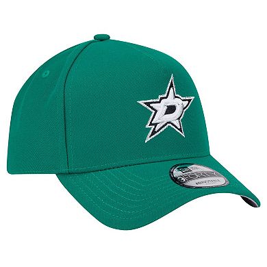 Men's New Era Kelly Green Dallas Stars Core A-Frame 9FORTY Adjustable Hat