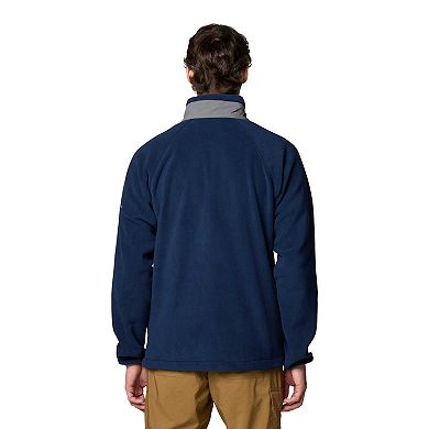 Men's Columbia Navy Dallas Cowboys Big & Tall Flanker IV Fleece Full-Zip Jacket