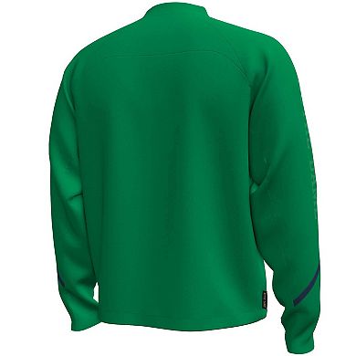 Men's Under Armour Green Notre Dame Fighting Irish Unstoppable Full-Zip Bomber Jacket