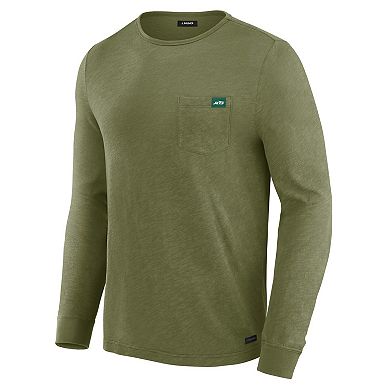 Men's J. Palmer Olive New York Jets In-The-Pocket Long Sleeve T-Shirt