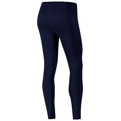 Women s Under Armour Navy Notre Dame Fighting Irish Meridian Luxe Performance Leggings