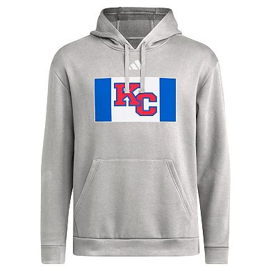 Men's adidas Gray Kansas Jayhawks Kansas in KC Pullover Hoodie