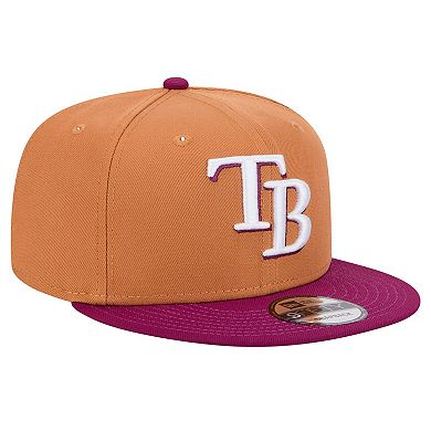 Men's New Era Brown/Purple Tampa Bay Rays Color Pack Two-Tone 9FIFTY Snapback Hat