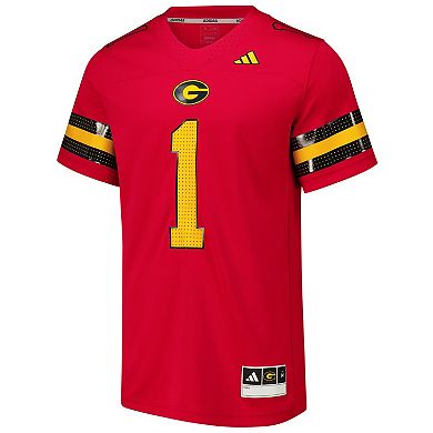 Men's adidas #1 Red Grambling Tigers Premier Strategy Jersey