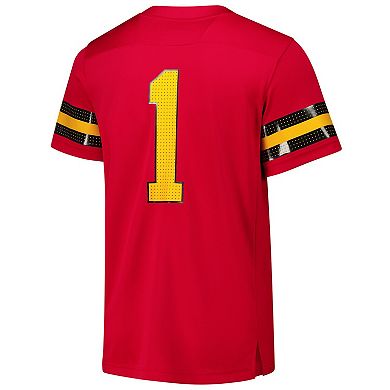Men's adidas #1 Red Grambling Tigers Premier Strategy Jersey