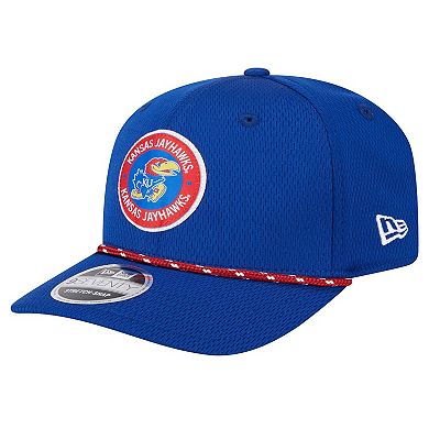 Men's New Era Royal Kansas Jayhawks COOLERA 9SEVENTY Rope Stretch-Snap Hat