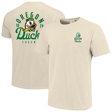 Men's Cream Oregon Ducks Comfort Colors Mascot Overlay T-Shirt