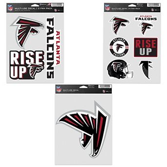 WinCraft Atlanta Falcons Three-Pack Fan Decal Set