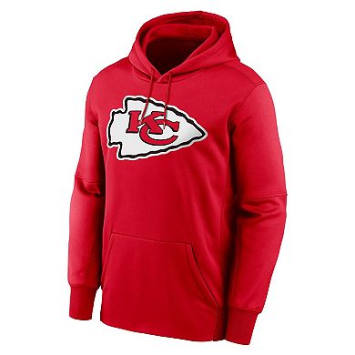 Men's Nike Patrick Mahomes Red Kansas City Chiefs Player Name & Number Performance Pullover Hoodie