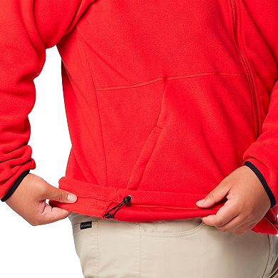 Men's Columbia Red Wisconsin Badgers Big & Tall Flanker�� IV Fleece Raglan Full-Zip Jacket