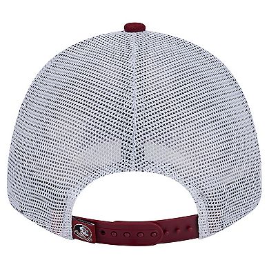Men's New Era Garnet Florida State Seminoles Trucker 9FORTY Adjustable Hat