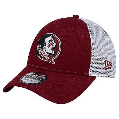 Men's New Era Garnet Florida State Seminoles Trucker 9FORTY Adjustable Hat