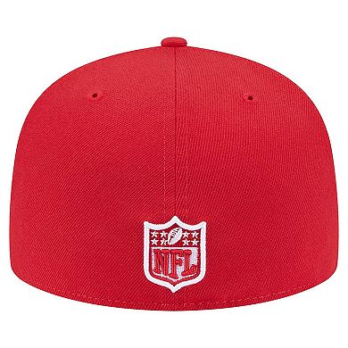 Men's New Era Scarlet San Francisco 49ers Checkered 59FIFTY Fitted Hat