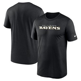 Men's Nike Black Baltimore Ravens Primetime Legend Wordmark Performance T-Shirt