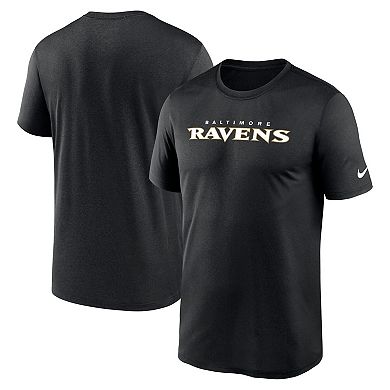 Men's Nike Black Baltimore Ravens Primetime Legend Wordmark Performance T-Shirt