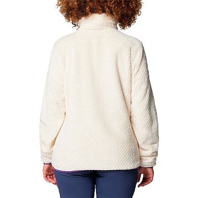 Women's Columbia White LSU Tigers Fireside II Sherpa Full-Zip Jacket