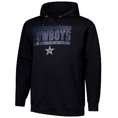 Men's Fanatics Black Dallas Cowboys Big & Tall Pop Pullover Hoodie