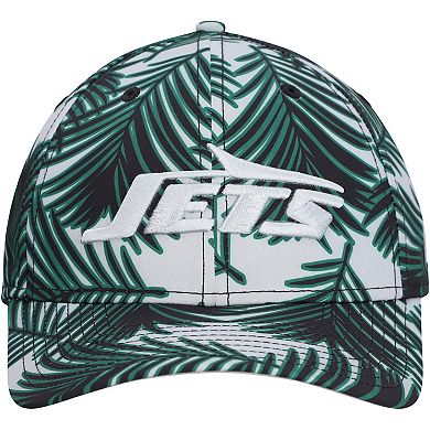Men's New Era Gray New York Jets Palms 39THIRTY Flex Hat