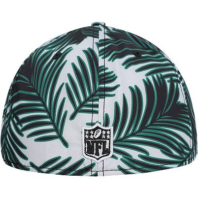 Men's New Era Gray New York Jets Palms 39THIRTY Flex Hat