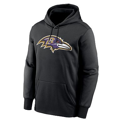 Men's Nike Lamar Jackson Black Baltimore Ravens Player Name & Number Performance Pullover��Hoodie