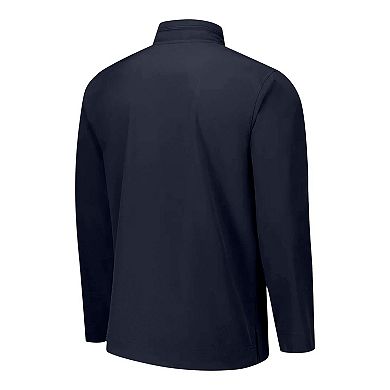 Men's Nike Navy Virginia Cavaliers 2024 Sideline Coach Quarter-Zip Hoodie Jacket