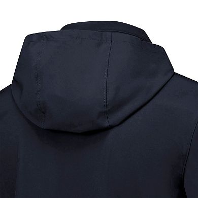 Men's Nike Navy Virginia Cavaliers 2024 Sideline Coach Quarter-Zip Hoodie Jacket