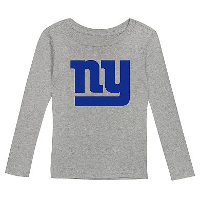 Youth New York Giants Long Sleeve T-Shirt and Pants Sleep Set