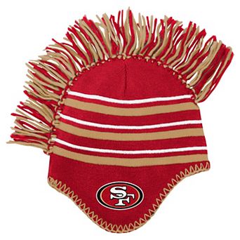 Preschool��Scarlet San Francisco 49ers Mohawk Stripe Knit Hat