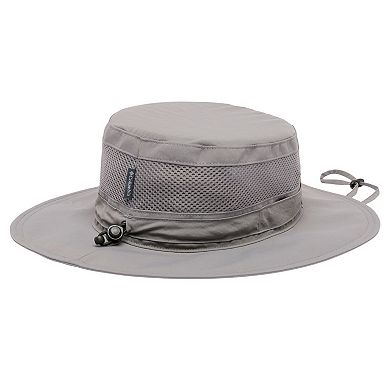 Men's Columbia Gray Michigan Wolverines Bora Bora III Omni-Shade Booney Hat