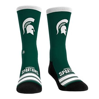 Unisex Rock Em Socks Michigan State Spartans Gametime Stripe Crew Socks