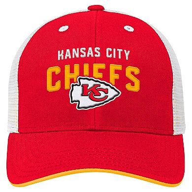 Preschool Red Kansas City Chiefs Core Lockup Trucker Adjustable hat