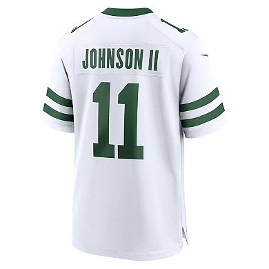 Men's Nike Jermaine Johnson II Legacy White New York Jets Game Jersey