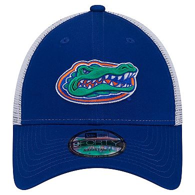 Men's New Era Royal Florida Gators Trucker 9FORTY Adjustable Hat