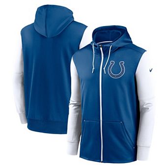 Men's Nike Royal Indianapolis Colts Performance Full-Zip Hoodie