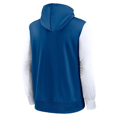 Men's Nike Royal Indianapolis Colts Performance Full-Zip Hoodie