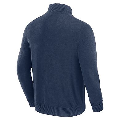 Men's J. Palmer Navy Denver Broncos Franchise Quarter-Zip Sweater