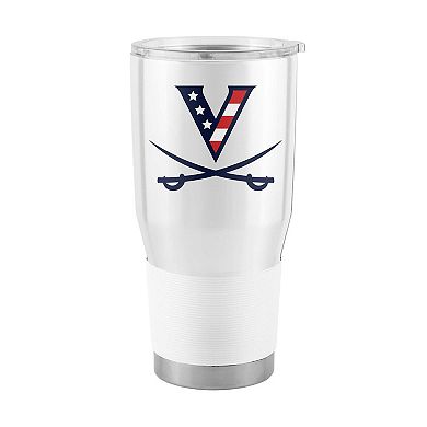 "Virginia Cavaliers 30oz. Red, White and Hoo Stainless Steel Tumbler"