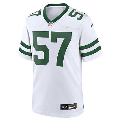 Men's Nike C.J. Mosley Legacy White New York Jets Game Jersey