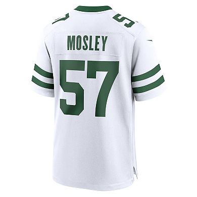 Men's Nike C.J. Mosley Legacy White New York Jets Game Jersey